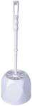 WHITE OPEN TOILET BRUSH & HOLDER