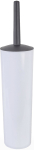 TOILET BRUSH SET CLOSED WHITE ANTIBACTERIAL BRISTLES