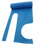BLUE HEAVY DUTY PE APRONS 30" X 58" PER CASE (5 ROLLS OF 50)